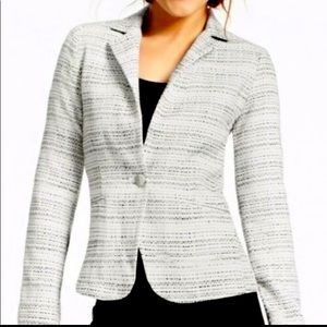 CAbi Static Tweed Single Button Style 505 Blazer